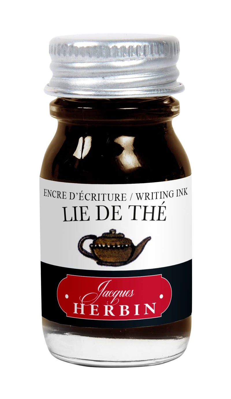 Jacques Herbin Herbin Bottled Fountain Pen Ink, 10ml - Tealeaf Brown - Image 1